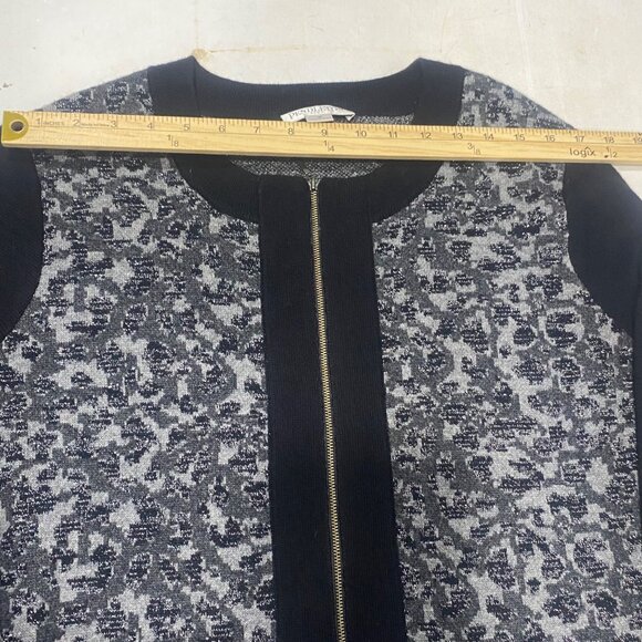 Pendleton Plus Cardigan Jacket Womens 1X Black Marino Lambs Wool Full-Zip - Picture 8 of 16